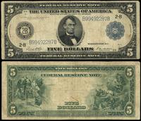 5 dolarów 1914, podpisy: White i Mellon, seria B