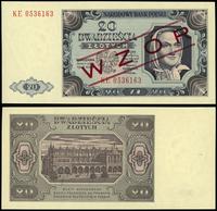 20 złotych 01.07.1948, seria KE, numeracja 05361