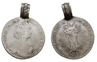 półtalar 1755 K-B, Kremnica, moneta z przylutowa