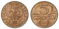 5 groszy 1938, Warszawa, wyśmienite, Parchimowic
