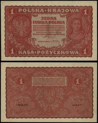 1 marka polska 23.08.1919, seria I-CD 448377, Lu
