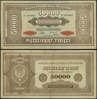 50.000 marek polskich 10.10.1922, seria T 167406
