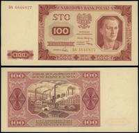 100 złotych 1.07.1948, seria DA 4646827, złamane