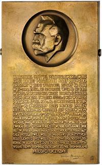 Józef Piłsudski 1931, plakieta autorstwa J. Aumi