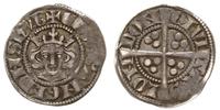 denar 1327-1335, Londyn, Aw: Popiersie króla na 