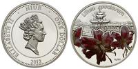dolar 2012, "Lilium speciorum", srebro "925" 28.