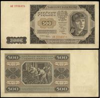 500 złotych 01.07.1948, seria AE, numeracja 2786