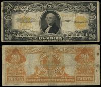 20 dolarów 1922, seria K80144691, żółta pieczęć 