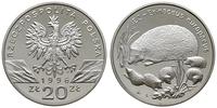 20 złotych 1996, Warszawa, Jeż, srebro ''925'' 3