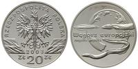 20 złotych 2003, Warszawa, Węgorz Europejski, sr