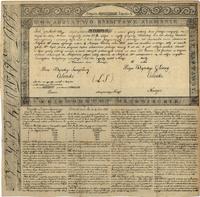 Polska, list zastawny 4-procentowy na 20.000 złotych Towarzystwa Kredytowego Ziemskiego utworzonego 13.06.1825