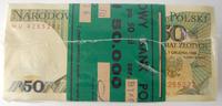 zestaw banknotów 50 złotych 01.12.1988, seria HU