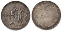 medal chrzcielny, dedykacja z 1893 r, srebro 43 