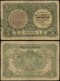 5 złotych 01.05.1925, seria D, numeracja 8010398
