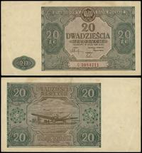 20 złotych 15.05.1946, seria G, numeracja 308421