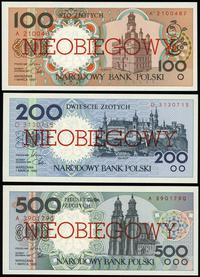 Polska, lot: 1,2,5,10,20,50,100,200,500 złotych, 01.03.1990