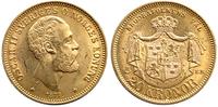 20 koron 1877, Sztokholm, złoto 8.96 g