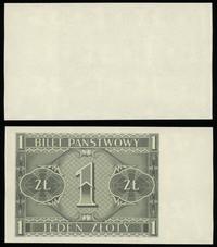 1 złoty 01.10.1938, niedokończony druk, strona g