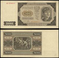 500 złotych 01.07.1948, seria AE, numeracja 2760