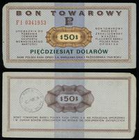 bon na 50 dolarów 01.10.1969, seria FI, numeracj