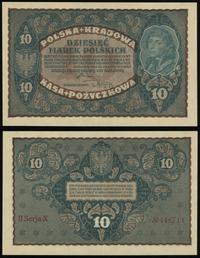 10 marek polskich 23.08.1919, seria II-X, numera