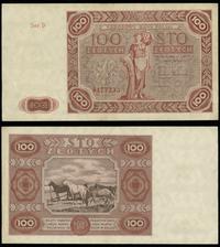 100 złotych 15.07.1947, seria D, numeracja 81773