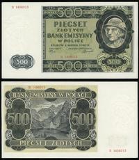500 złotych  01.03.1940, seria B, numeracja 1456