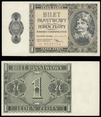 1 złoty 1.10.1938, seria IL, numeracja 9332154, 