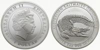 1 dolar 2014, Perth, Krokodyl, srebro 31.67 g