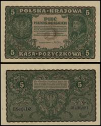 5 marek polskich 23.08.1919, seria II-DZ, numera