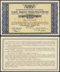 bon na 20 złotych 1.06.1939, numeracja 1078513, 