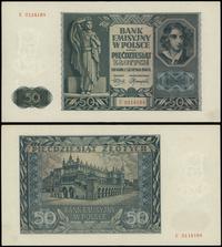 50 złotych 1.08.1941, seria E, numeracja 0114164