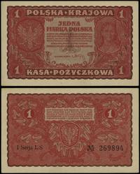 1 marka polska 23.08.1919, seria I-LS 269894, ni