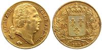 20 franków 1824/A, złoto 6.44 g