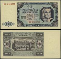 20 złotych 1.07.1948, seria HI, numeracja 030672