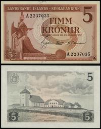 5 koron 21.06.1957, seria A, numeracja 2237035, 