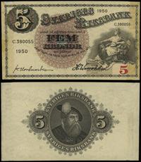 5 kronor 1950, seria C, numeracja 380055, Ślady 