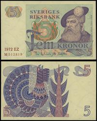 5 kronor 1972, seria EZ, numeracja M512819, Pięk