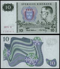 10 kronor 1975, seria O, numeracja F141872, Pięk
