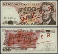 100 złotych 17.05.1976, seria AK 0000000, czerwo