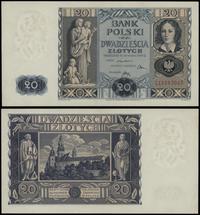20 złotych 11.11.1936, seria CE 3393045, niewiel