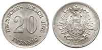 Niemcy, 20 fenigów, 1875/E