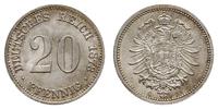 Niemcy, 20 fenigów, 1873 G