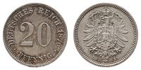 20 fenigów 1876 A, Berlin, Piękne., Jaeger 5