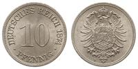 10 fenigów 1874/H, Darmstadt, Piękne., Jaeger 4