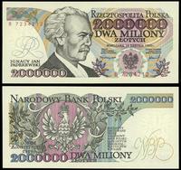 2.000.000 złotych 14.08.1992, B 7234212, idealny