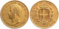 20 lirów 1849/P, złoto 6.43 g, znak mennicy-głow