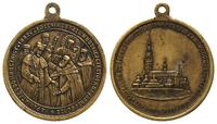 medalik okrągły z uszkiem, sygnatura F. Witkowsk