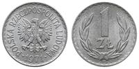 1 złoty 1971, Warszawa, piękna moneta z bardzo ł