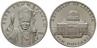 10 dolarów 2001, Jan Paweł II, miedzionikiel, ∅ 